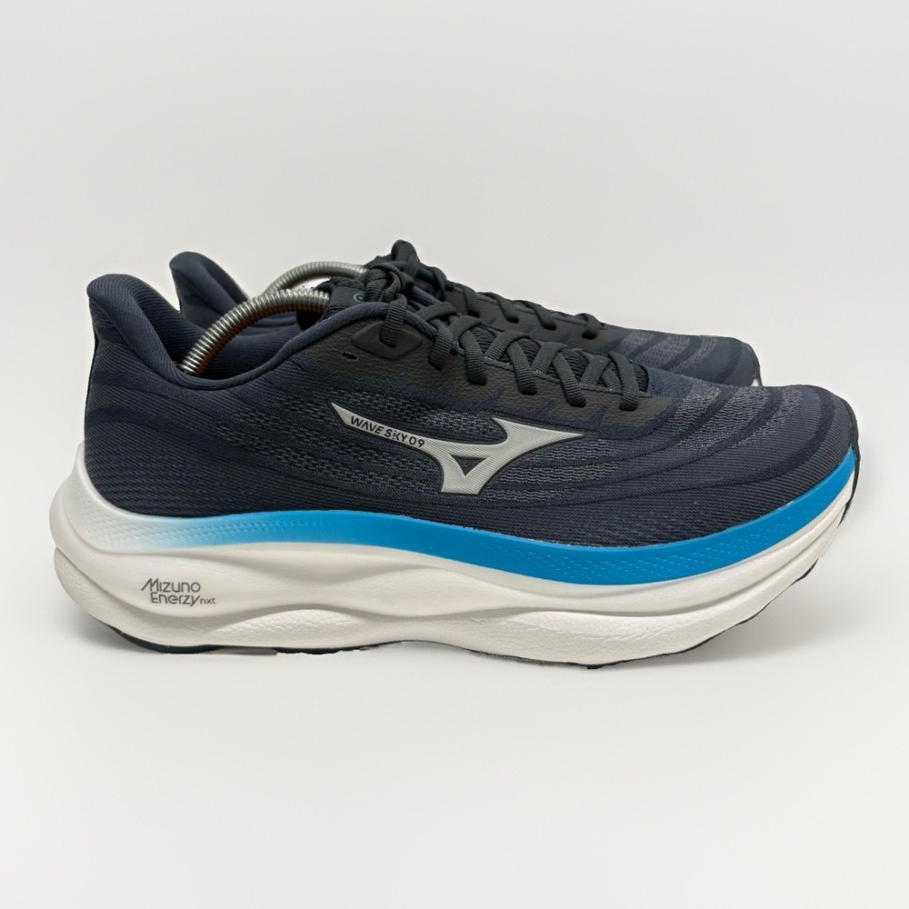 Mizuno Wave Sky 9 Blue White Running Shoes Men's 11.5 #J1GC250263 Excellent Cond